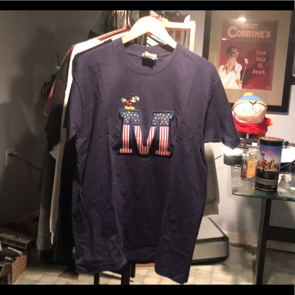 Vintage Disney Mickey American Flag Shirt